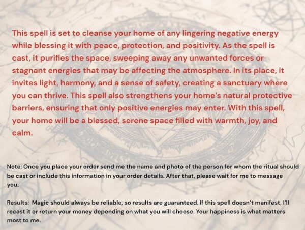 Bless and Cleanse Your Home Spell Remove Bad Energy from House Home Cleansing Magic - Mimi Zofia - Image 2