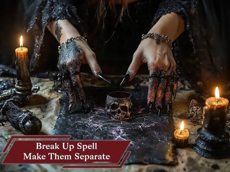 Break Up Spell Separation Spell Break Them Up Forever Black Magic - Luna Solomonis