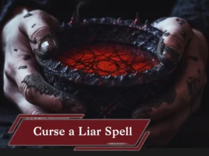 Curse a Liar Spell - Luna Solomonis