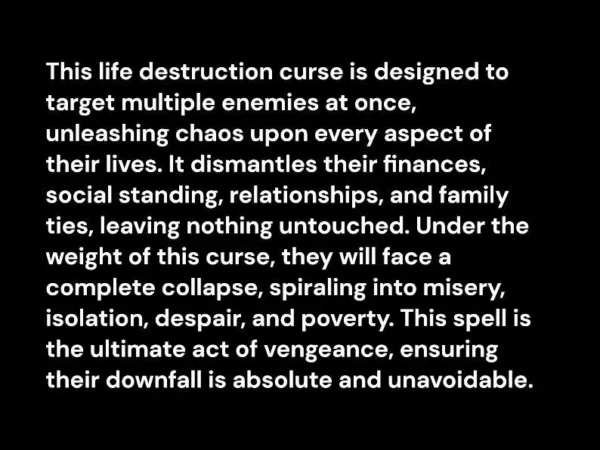 Destroy Your Enemies Black Magic Curse For Multiple Enemies Powerful Hex - Julian Sage - Image 2
