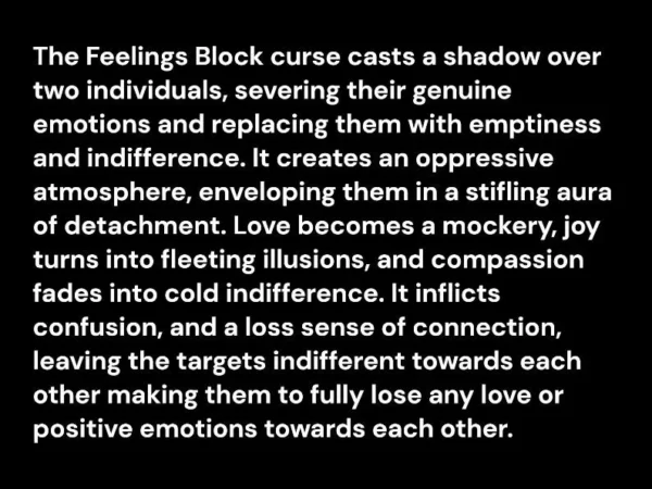 Feelings and Love Block Curse - Make Them Stop Caring About Each Other Black Magic Spell - Julian Sage - Image 2