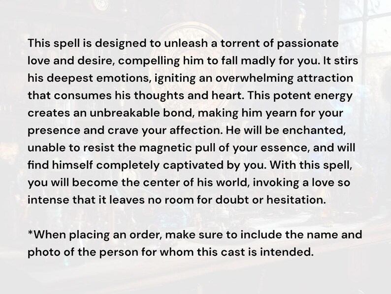 Madly In Love Spell Full Obsession For Stubborn Targets Black Magic Powerful Love Witchcraft - Salem Arcane - Image 2