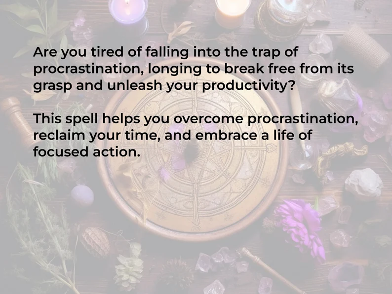 Stop Procrastinating Spell – Anakaspi - Image 2