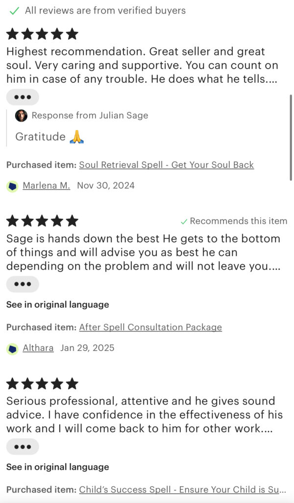 Custom Personalized Spell - Custom Magic - Julian Sage - Image 11