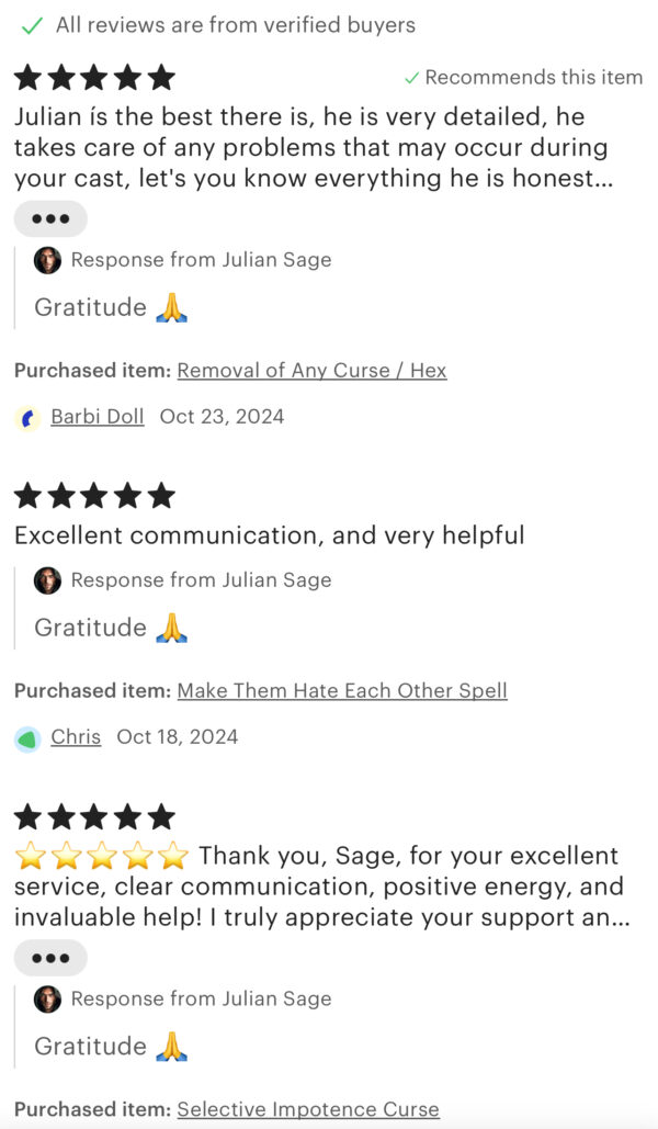 Custom Personalized Spell - Custom Magic - Julian Sage - Image 10