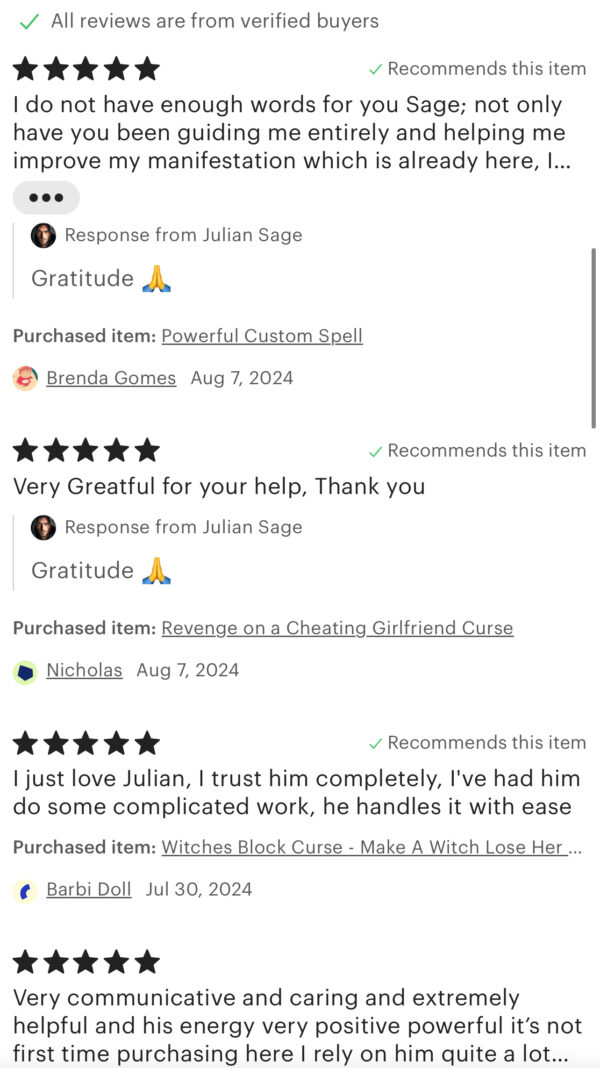 Custom Personalized Spell - Custom Magic - Julian Sage - Image 7