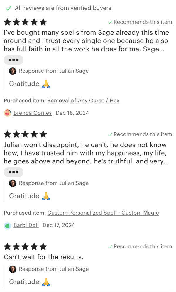 Custom Personalized Spell - Custom Magic - Julian Sage - Image 4