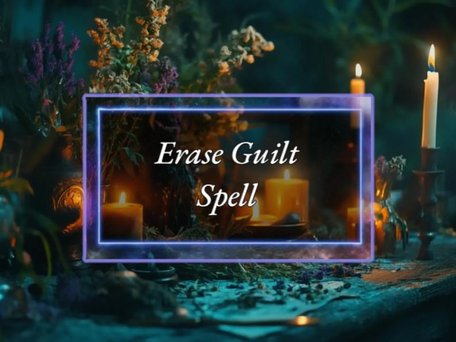 Erase Guilt Spell - Move On Spell - Power of Three Coven
