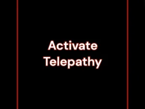 Activate Telepathy Ability Black Magic or White Magic - Black Moon Temple